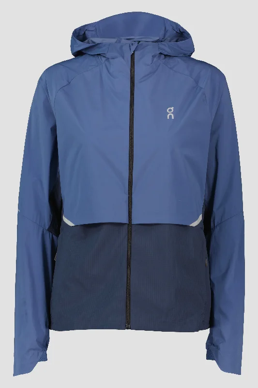 Women's On Running Denim Navy Core Jacket Relaxed Fit Sweatshirts