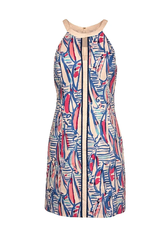 Lilly Pulitzer - Blue, White, & Pink Print Sleeveless Dress Sz 6 Everyday wear unclassified dresses