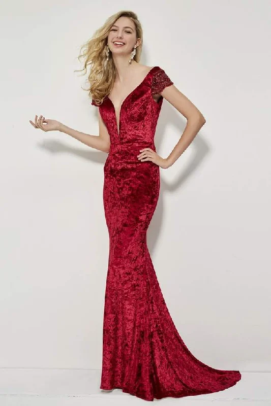 Angela & Alison Deep V-neck Sheath Gown 81126 Boho unclassified dresses