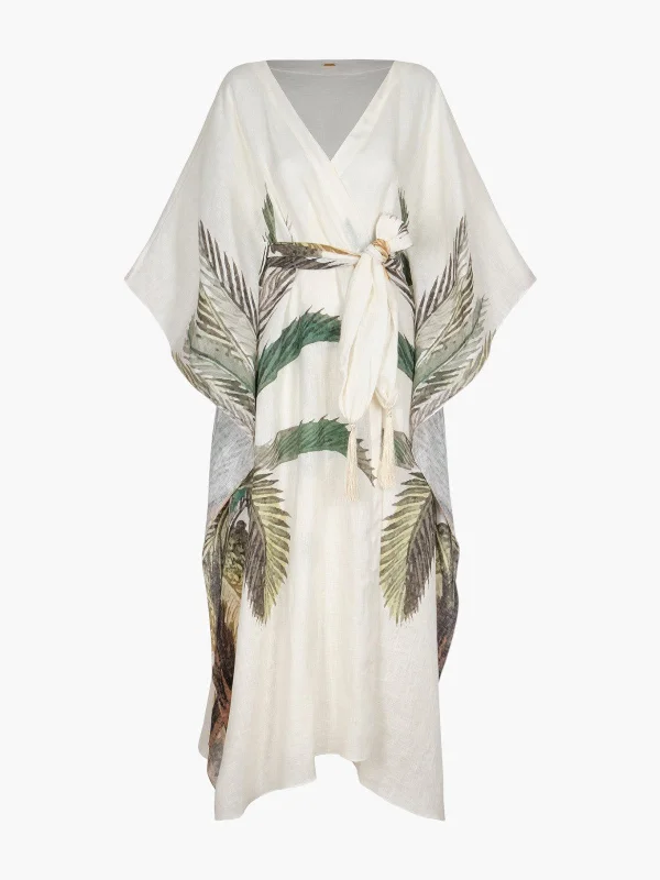 Morena Linen Open Tunic | Ivory Palms Lightweight unclassified dresses