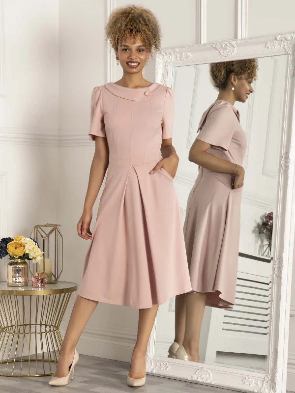 Jolie Moi Bay Peter Tea Dress, Light Pink Tulle unclassified dresses