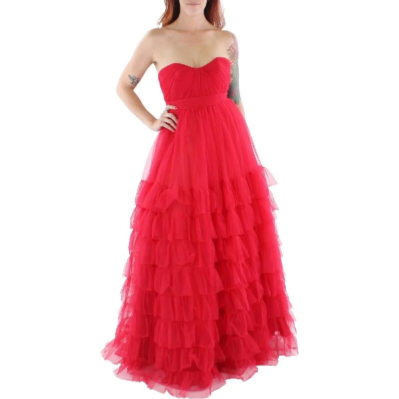 Mac Duggal Womens Tulle Evening Dress Fall unclassified dresses