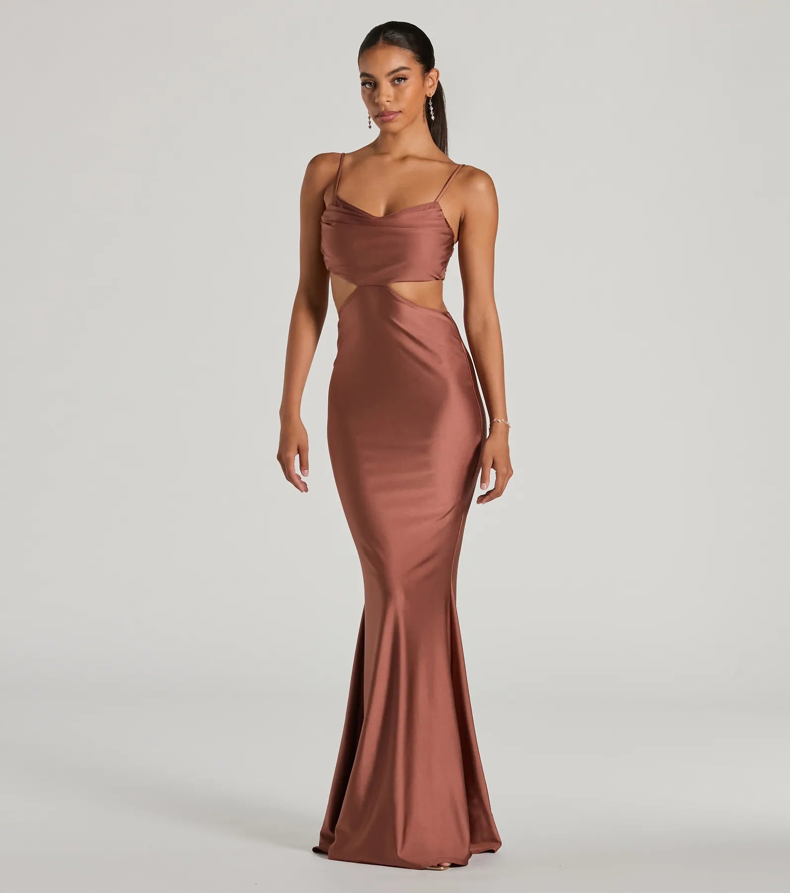 Jasmin Cowl Neck Cutout Mermiad Formal Dress Formal unclassified dresses