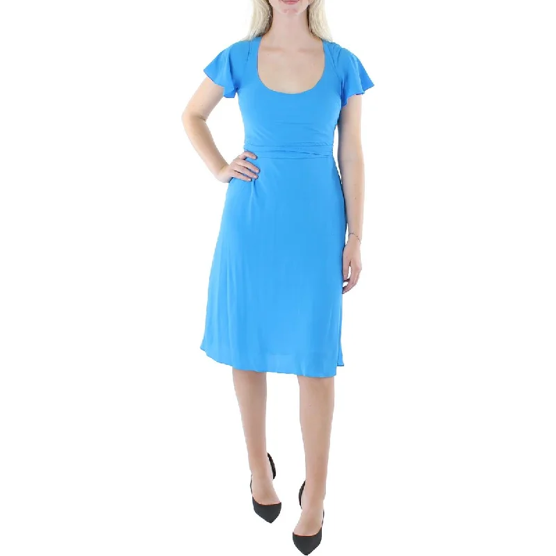 Lauren Ralph Lauren Womens Scoop Neck Knee-Length Midi Dress Unique unclassified dresses