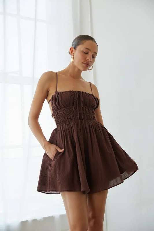 Eliza Open Back Mini Dress Corset mini dresses