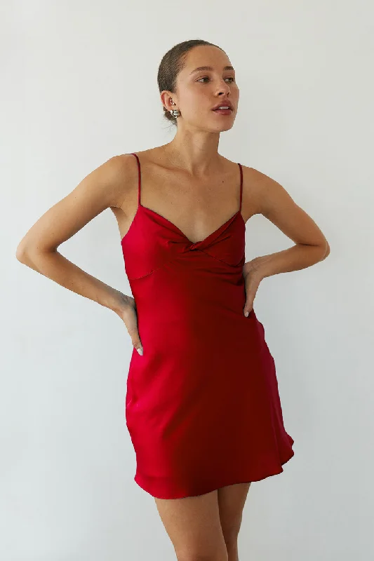 Raya Twist Front Satin Mini Dress Forever 21 mini dresses