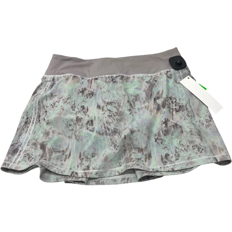 Athletic Skort By Lululemon In Grey, Size: S Casual chic unclassified skirts
