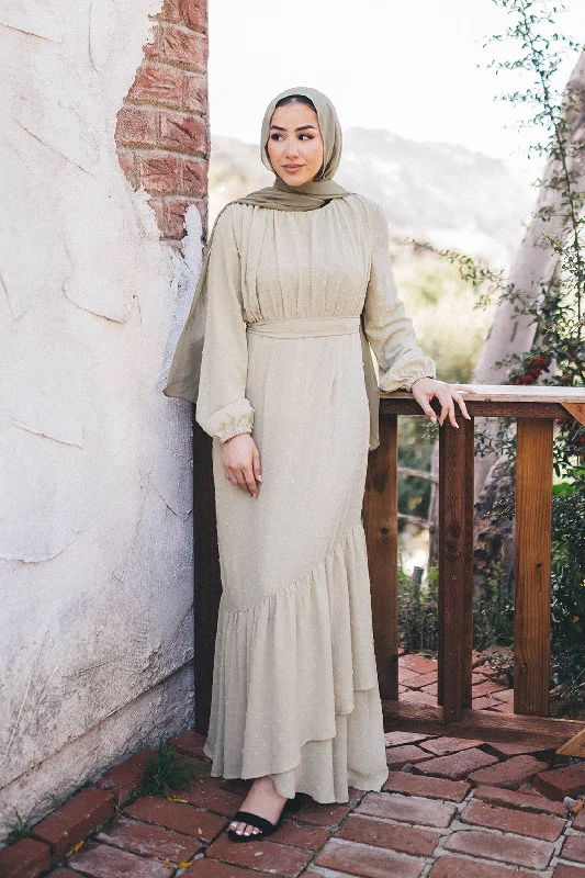 Thalia Textured Maxi Dress- Light Sage Holiday maxi dresses