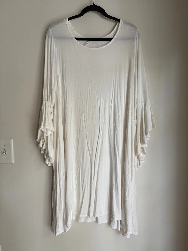 Dress Casual Midi By BEESOME In Cream, Size: 3x Discounted midi dresses
