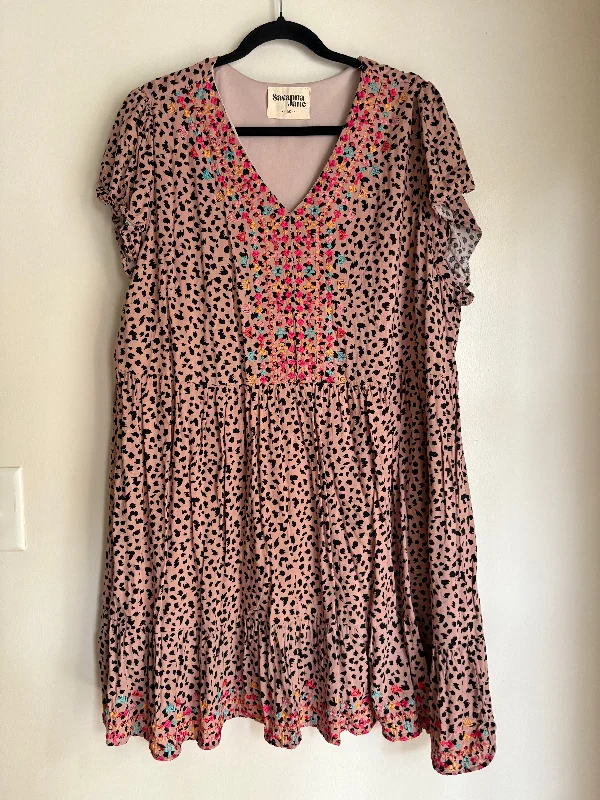 Dress Casual Midi By Savanna Jane In Animal Print, Size: 3x Best midi dresses for elegant looks