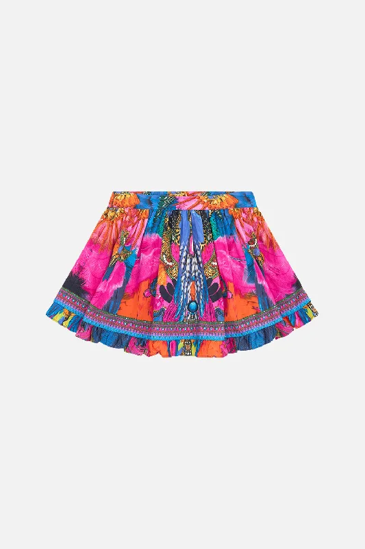 KIDS FRILL MINI SKIRT 4-10 DANCING WITH DESTINY--Lace Detail Mini Skirt