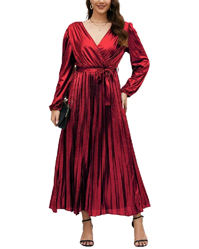 Nino Balcutti Midi Dress Pleated Floral Midi